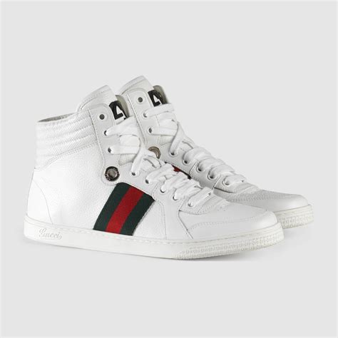 white gucci high top sneakers|Gucci high top sneakers sale.